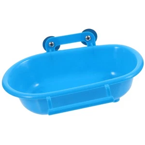 Bañera de loro viaje periquito lavabo agua para pájaros jaula accesorio - Imagen 1 de 12