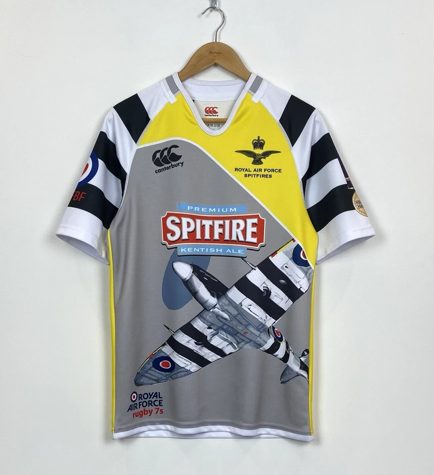 Canterbury RAF Rugby Royal Air Force Spitfires 7's Jersey Shirt Men’s Size S Top - Image 1 of 4