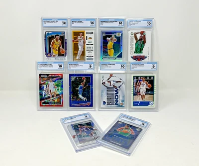 *10 CARD BASKETBALL Graded Slab Lot (Rookies, SPs, Inserts, Legends) - Image 1 of 3