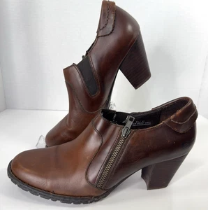 Zapatos de salón Born Bristol para mujer talla 9,5 EU 41 cremallera lateral cuero marrón envejecido - Imagen 1 de 19