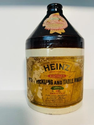 H.J. Jarra de barro Heinz con decapado y vinagre de mesa Foto 1 de 4