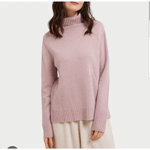 GENTLE HERD 100% Kaschmir Rollkragen Strick Pullover Pulli Gr. Large oversized - Bild 1 von 13