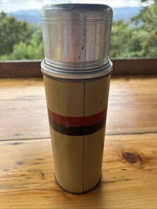 VINTAGE METAL THERMOS BRAND BOTTLE GOOD CONDITION - Picture 1 of 5
