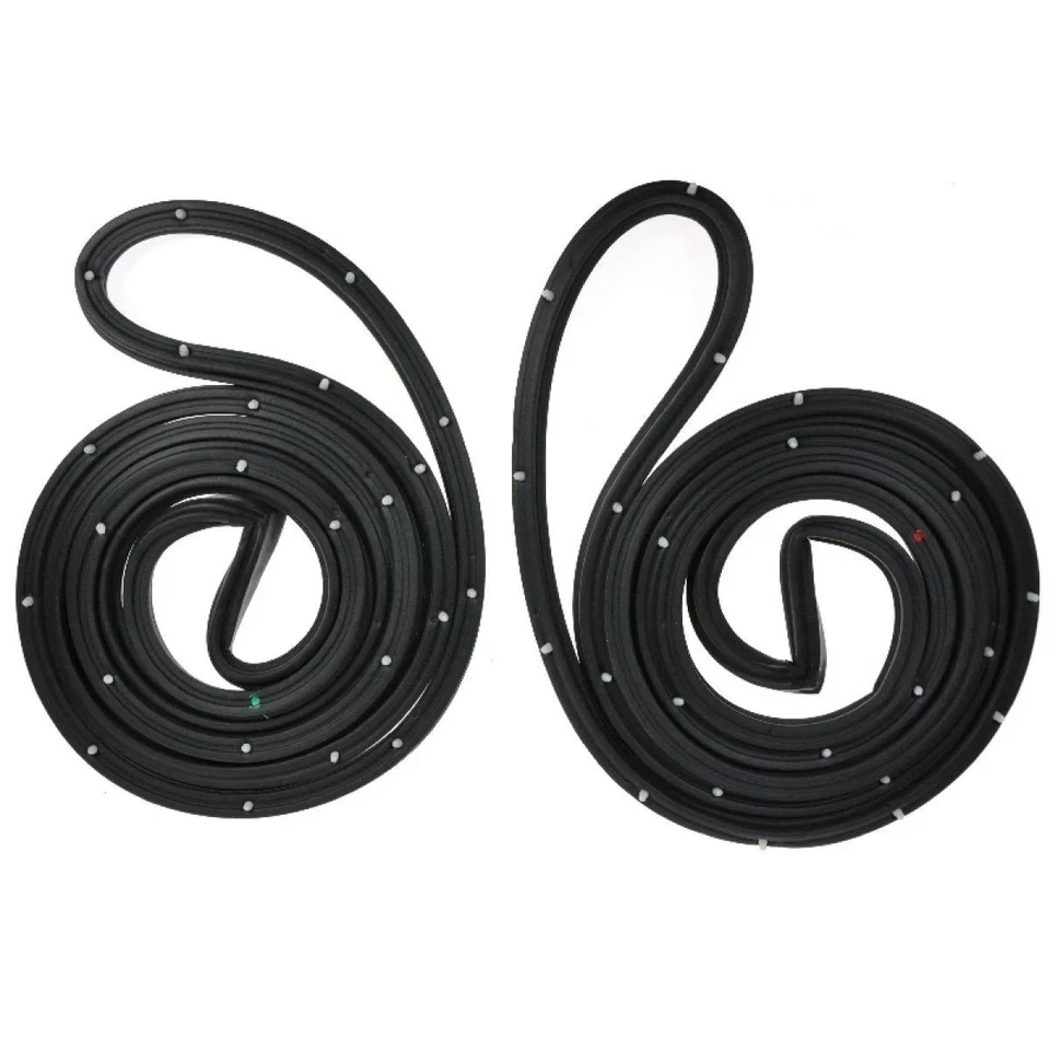Door Weather Seals Weatherstrip Pair Set for Buick Chevy Pontiac 2 Door Sedan Foto 1 de 4