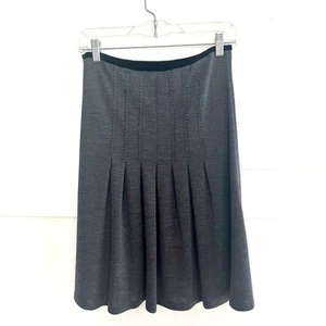 DVF Diane von Furstenberg Wool Fit and Flare Grey Skirt Size 2 - Picture 1 of 8