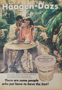 1983 Haagen Daz Ice Cream Vintage Print Ad African American Botanical Happiness - Bild 1 von 2