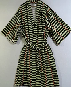 Marimekko x Ikea BASTUA Striped Robe Kimono Natural Sweden Scandinavian XL - Picture 1 of 7