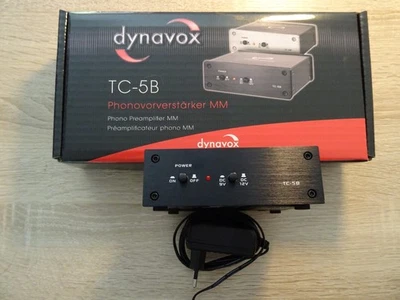 DYNAVOX TC-5B schwarz Phonovorverstärker Netzteil  Batteriebetrieb MM-Systeme - Bild 1 von 3