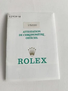 GARANZIA ROLEX 15200 1990, #39 - Foto 1 di 5