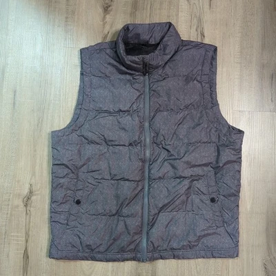 32 Degrees HEAT Size L Men Down Feather Full Zip Stand Collar Insulated Vest EUC - Image 1 of 4