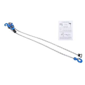 Lever Chain Hoist 3/4 Ton 1650 Lbs Capacity 10 Feet with 2 Heavy Duty Hooks - Picture 1 of 14