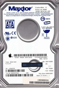 Maxtor 6L160M0 Code: BANC1GA0 K,G,B,A s/n: L30SXFPG 160GB SATA 3.5" HDD 905 - Picture 1 of 2