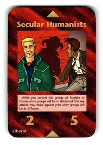 Secular Humanists Card Limited INWO Illuminati New World Order - Picture 1 of 4