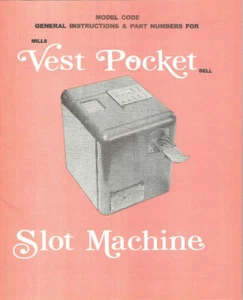 VEST POCKET MANUEL VEST POCKET SLOT MACHINE SERVICE MANUAL ANTIQUE SLOT 16 page - Picture 1 of 1