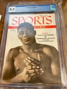 June 4, 1956 Floyd Patterson Boxing RC First Sports Illustrated NO LABEL CGC 8.5 - Picture 1 of 4