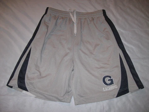 Georgetown Hoyas Lacrosse Unlimited Shorts Men's Small G Town LAX NCAA Gray Guys Cover