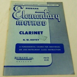 Rubank Elementary Method Klarinette spielen lernen Klarinette Vintage Bibliothek Nr 34 - Bild 1 von 9