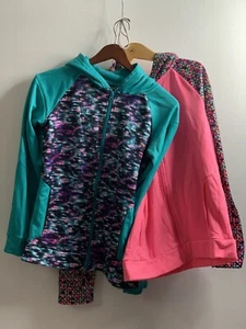 Womens Champion Fleece Lined Jacket Zipper Hood Pockets Size X-Large 14/16 X2 - Picture 1 of 16