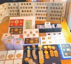 Junk Draw 25 Mixed Coin Lot Proof MS BU Graded Incased 1$ 50c 25c 10c 5c 1c 2$