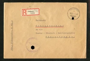 FELDPOST 2.WK R-BRIEF 21.2.1940 - KÖNIGSBERG PREUSSEN !!! (967776) - Bild 1 von 2