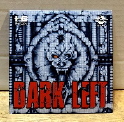 PCE Works DARK LEFT Video Game Reproduction (1993) Turbo Duo PC Engine - Image 1 of 3