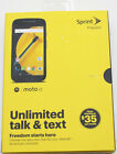 Brand New in Box! Motorola MOTO E - 8GB - Black (Sprint) Smartphone Prepaid