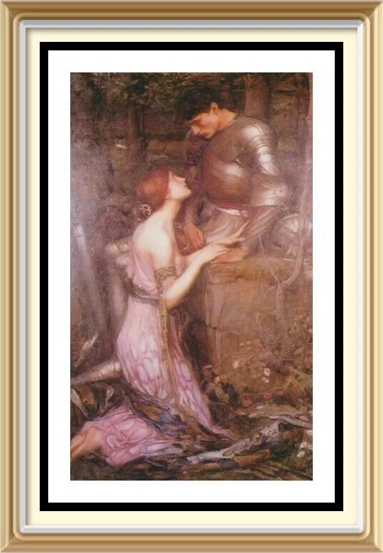 Arte prerrafaelita CASA DE AGUA impresión LAMIA mito bruja espíritu maligno caballero seducido Foto 1 de 1