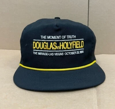 Sombrero ajustable negro The Moment of Truth Boxing Match Douglas vs Holyfield Foto 1 de 4