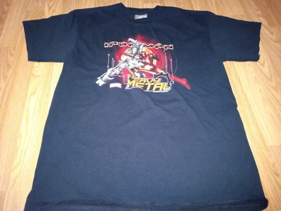Camiseta Ironman 2008 L “Heavy Metal” War Machine Marvel Comics Steve & Barry's Foto 1 de 4