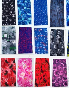 50 pcs Wholesale liquidate Magic Scarf Headband Mask Hair Bun Mix Nylon Stretchy - Picture 1 of 11