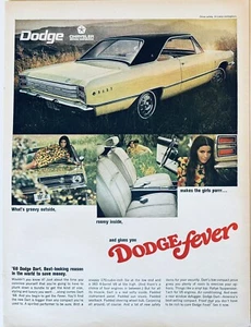 1968 Dodge Dart Vintage Werbung Dodge Fever 14x11" Retro Auto Dekor Wandbild - Bild 1 von 1