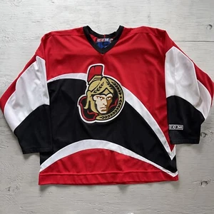 Vintage CCM Authentic Ottawa Senators NHL Hockey Jersey Sewn On #14 Size XL - Picture 1 of 12