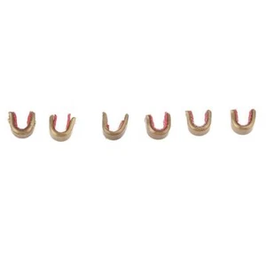 Prettyia 6pcs Copper Bowstring Nocks Set Protect Buckle Clips Nocking Buckle - Picture 1 of 6