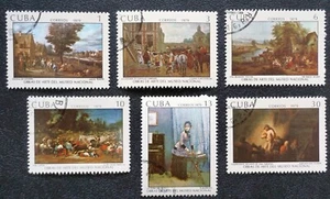 sCUBA Sc# 2233-2238 NATIONAL MUSEUM PAINTINGS Cpl set of 6 1979 used cto - Picture 1 of 1