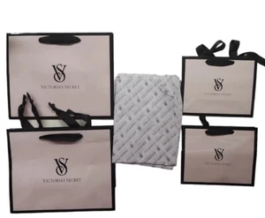 10 New Victoria's Secret SMALL/Paper Pink VS Logo Pick Shopping Bag/ Tissue/ Box - Picture 1 of 49