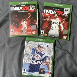 Xbox One Videospiel Set NBA 2k17 und NBA 2k17 Plus Madden 17 kostenloser Versand - Bild 1 von 2
