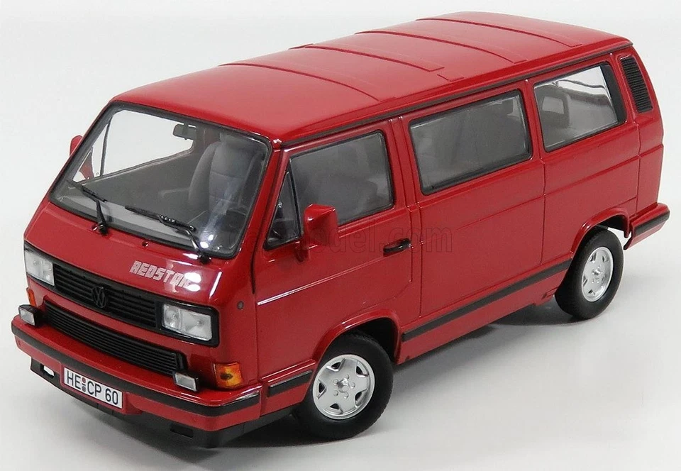 1/18 NOREV - VOLKSWAGEN - T3 MULTIVAN MINIBUS RED STAR 1992 188542 - Immagine 1 di 1