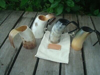 Personalized, Horn Mug -Wedding Gift Viking Drinking Horn Mug, Beer Mug Best Man • 34.80£