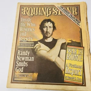 Revista Rolling Stone 1977 Pete Townshend LA OMS Randy Newman LINDA Ronstadt - Imagen 1 de 7