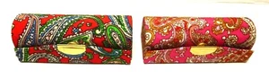 Lipstick Cases, Paisley Print, w/ Mirror inside, Lot of 2 cases - Picture 1 of 2