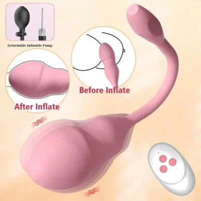Anal Balloon Pump Inflatable Expandable Anal Sex Toy Butt Plug Dildo Trainer - Image 1 of 4