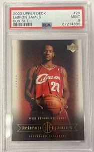 2003 Upper Deck LeBron James #20 PSA 9 MINT #20 - Picture 1 of 2