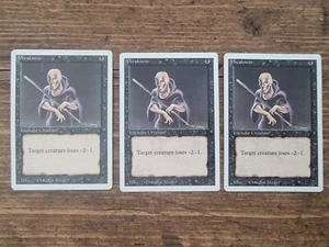 3x Weakness MTG revised Playset Light Played - Moderately Played - Picture 1 of 2