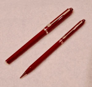 CROSS Signature Burgunderlack Tintenroller & Druckbleistift (keine Box) neuwertig selten - Bild 1 von 10