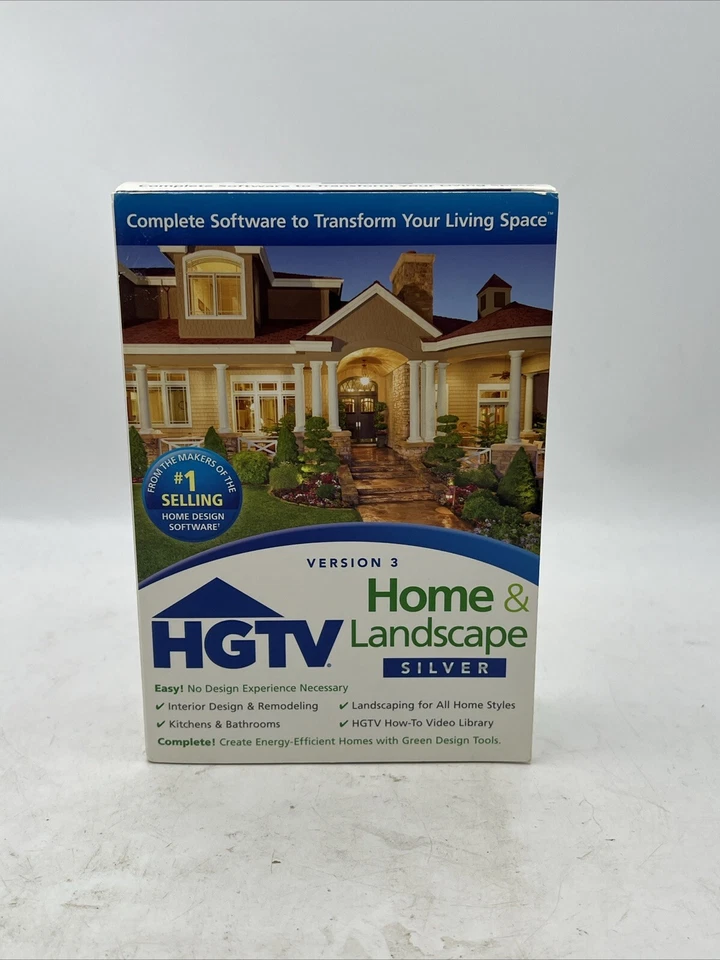 HGTV Home & Landscape Platinum Suite Version 3 Design PC Software #1 Selling - Image 1 of 4