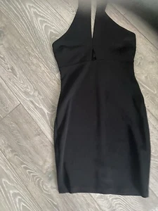 Black RIVER ISLAND Sleeveless Stretch Bodycon Dress - Size 10 NEW - Picture 1 of 8