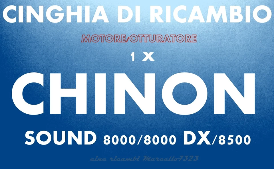 ★CINGHIA DI RICAMBIO MOTORE 1 x PROIETTORE SUPER 8 mm CHINON 8000/DX/8500★ - Immagine 1 di 1