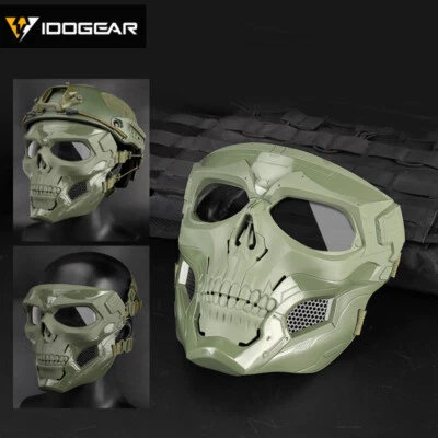 IDOGEAR Tactical Ful Face Mask Skull Protective Scary Devil Duty Army Cosplay - Image 1 of 4