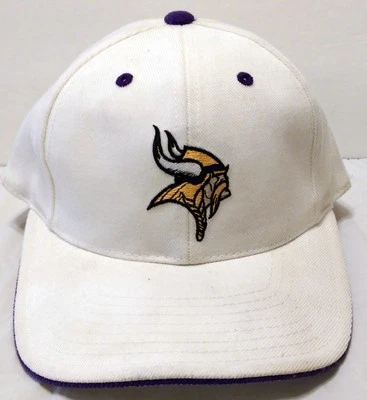 Sombrero Blanco De Colección Minnesota Vikings Talla 7 NFL Fútbol Viktor Ragnar Metrodome Foto 1 de 4