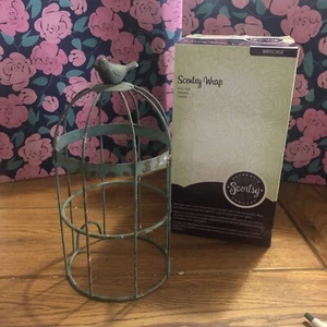Scentsy BIRDCAGE Warmer Wrap Distressed Metal Discontinued - Picture 1 of 3